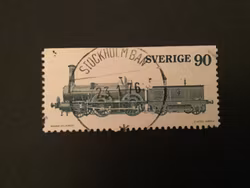 ÅNGLOK 1975 facit nr 937 B1 LYXSTÄMPLAT STOCKHOLM BAN