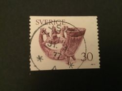 DRYCKESHORN 1976 facit nr 973 LYXSTÄMPLAT LYSVIK