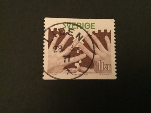 ARBETARSKYDD 1976 facit nr 982 PRAKTSTÄMPLAT LIDEN