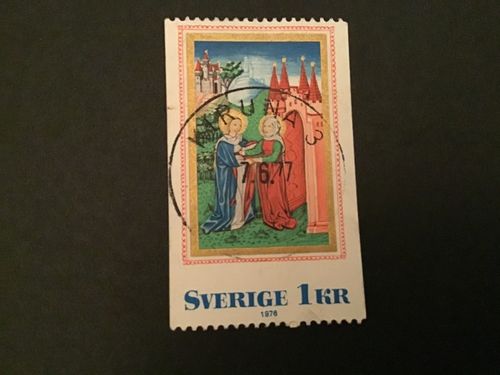 MEDELTIDA BOKMÅLERI  facit nr 985 A2 LYXSTÄMPLAT KIRUNA 3
