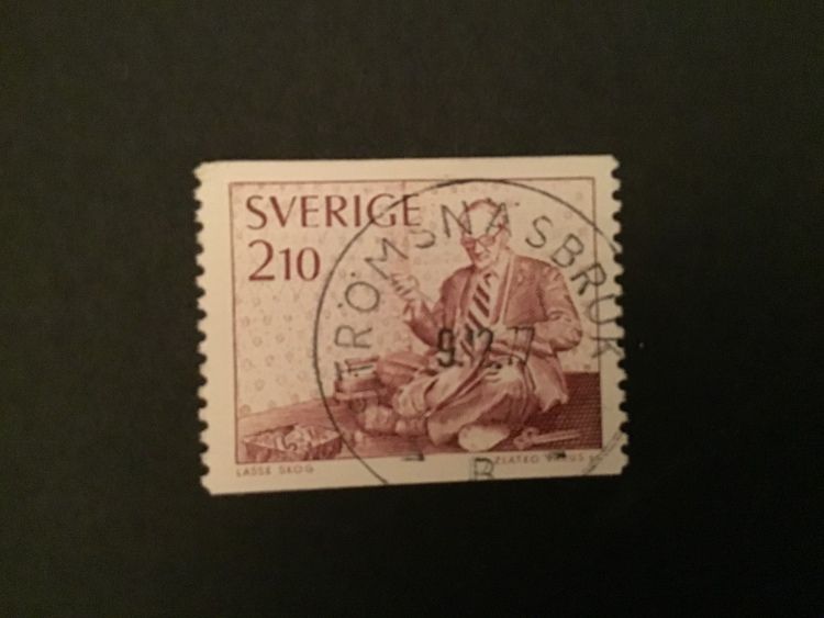 SKRÄDDARE 1977 facit nr 992 PRAKTSTÄMPLAT STRÖMSNÄSBRUK