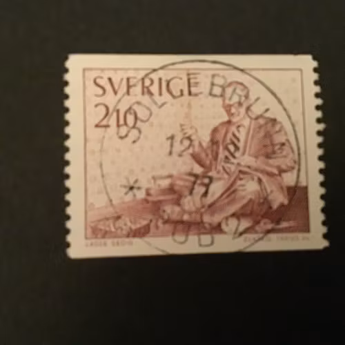 SKRÄDDARE 1977 facit nr 992 LYXSTÄMPLAT SOLLEBRUNN POB 2