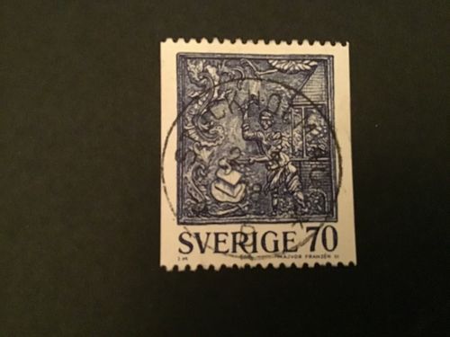 SÄTTUGNSHÄLL 1977 facit nr 1009 LYXSTÄMPLAT STOCKHOLM 40