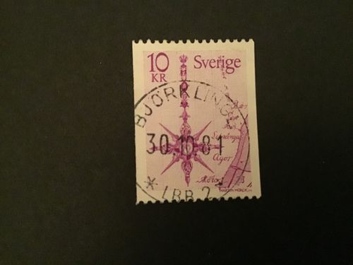 NORRPIL facit nr 1054 LYXSTÄMPLAT BJÖRKLINGE LBB 2