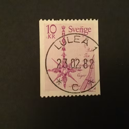 NORRPIL 1978 facit nr 1054 LYXSTÄMPLAT LULEÅ 1