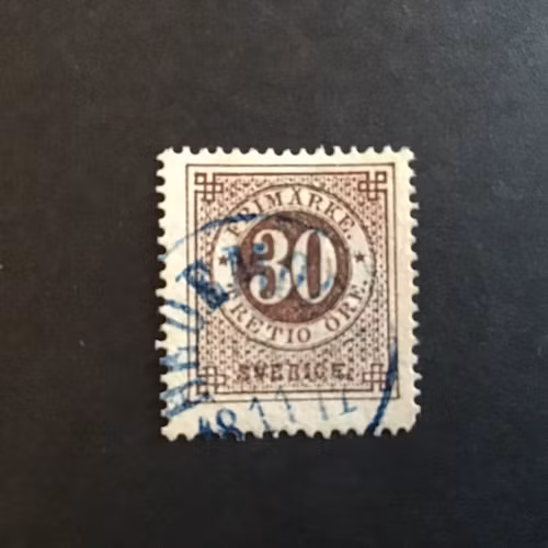 RINGTYP T 13 facit nr 35 V8 SKUGGADE SIFFROR