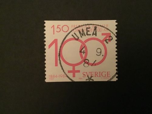FREDRIKA BREMERFÖRBUNDET facit nr 1309 PRAKTSTÄMPLAT UMEÅ 2