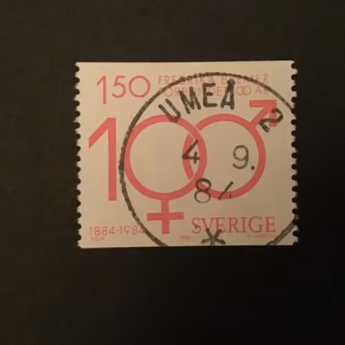 FREDRIKA BREMERFÖRBUNDET facit nr 1309 PRAKTSTÄMPLAT UMEÅ 2