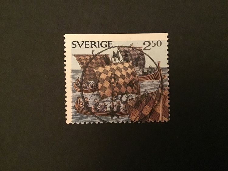 VIKINGAR 1990 facit nr 1610 LYXSTÄMPLAT UMEÅ 3