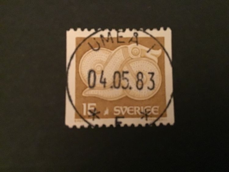 BRONSSPÄNNE 1976 facit nr 971 LYXSTÄMPLAT UMEÅ 1