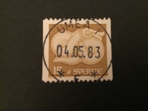 BRONSSPÄNNE 1976 facit nr 971 LYXSTÄMPLAT UMEÅ 1