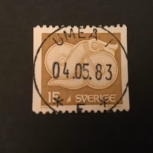 BRONSSPÄNNE 1976 facit nr 971 LYXSTÄMPLAT UMEÅ 1
