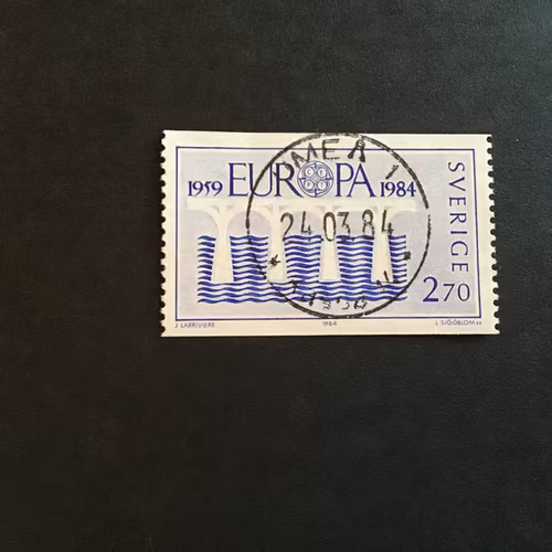 EUROPA XIII 1984 facit nr 1288 LYXSTÄMPLAT UMEÅ 1
