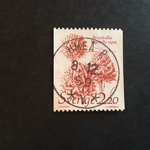 LEVANDE NATUR 1985 facit nr 1341 LYXSTÄMPLAT UMEÅ P