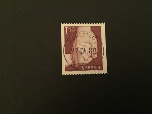 Ta hand om 1980 facit nr 1120 lyxstämplat KARLSTAD 1