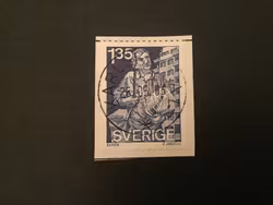 TIDNINGSDISTRUBITÖR 1982 facit nr 1202 LYXSTÄMPLAT PÅ KLIPP KARLSKRONA 1