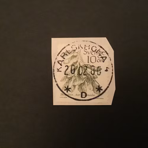 FRUKTER facit nr 1242 LYXSTÄMPLAT PÅ KLIPP KARLSKRONA 4