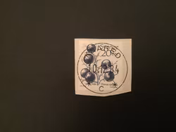 FRUKTER 1983 facit nr 1244 LYXSTÄMPLAT KNÄRED