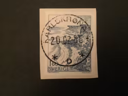 STORA KARLSÖ 1983 facit nr 1264  LYXSTÄMPLAT PÅ KLIPP KARLSKRONA