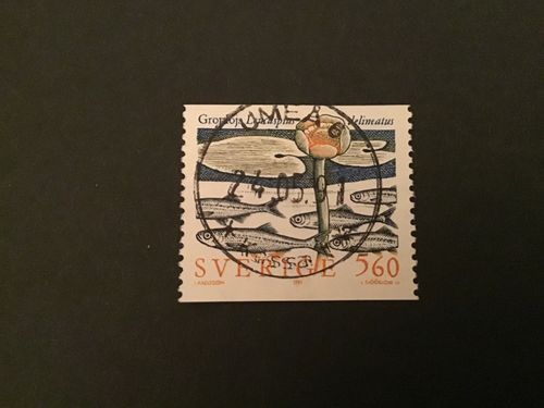 SÄLLSYNTA SÖTVATTENFISKAR facit nr 1671 LYXSTÄMPLAT UMEÅ 6