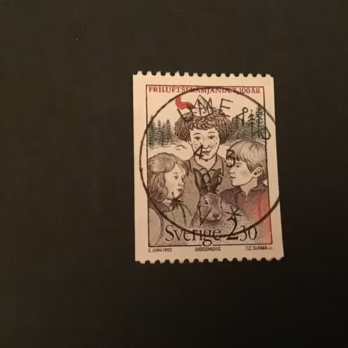 FRILUFTSFRÄMJANDET facit nr 1721 LYXSTÄMPLAT UMEÅ P