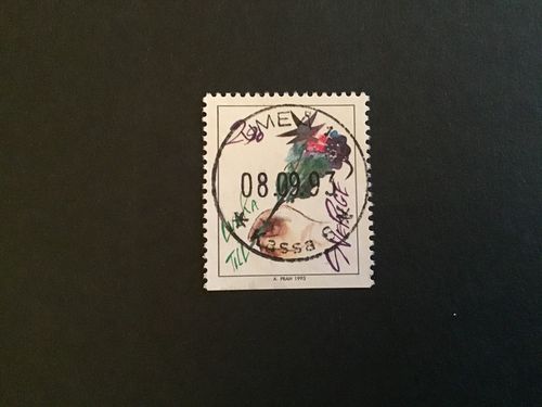 HÄLSNINGSFRIMÄRKEN  facit nr 1805 LYXSTÄMPLAT UMEÅ 1