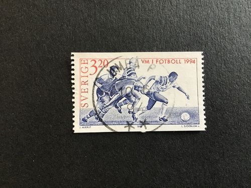 VM I FOTBOLL 1994 facit nr 1840 LYXSTÄMPLAT UMEÅ P