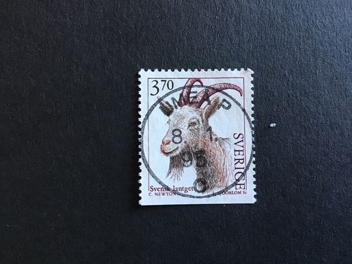 LANTDJUR 2 1995 facit nr 1880 LYXSTÄMPLAT UMEÅ P