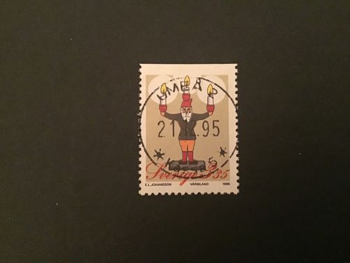 JULPOST 1995 facit nr 1930 LYXSTÄMPLAT UMEÅ 2