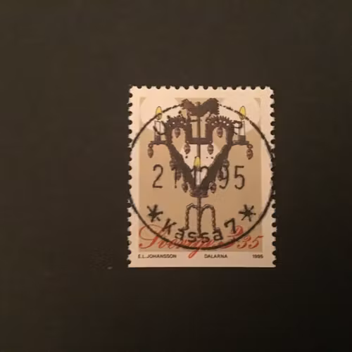JULPOST 1995 facit nr 1932 LYXSTÄMPLAT UMEÅ 2