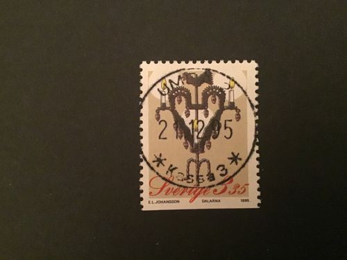 JULPOST 1995 facit nr 1932 LYXSTÄMPLAT UMEÅ 2