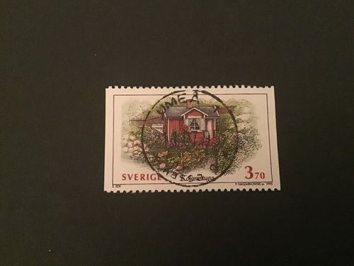 SVENSKA HUS I 1995 facit nr 1888 LYXSTÄMPLAT UMEÅ 1