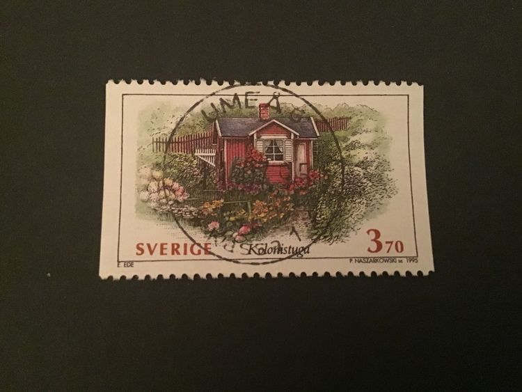 SVENSKA HUS I 1995 facit nr 1888 LYXSTÄMPLAT UMEÅ 6