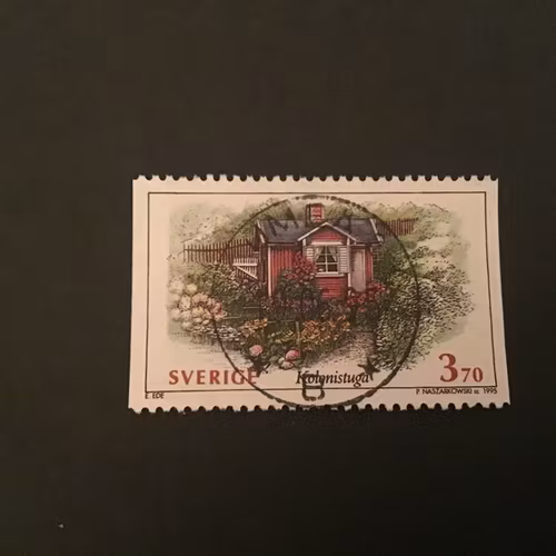 SVENSKA HUS I 1995 facit nr 1888 LYXSTÄMPLAT UMEÅ 2