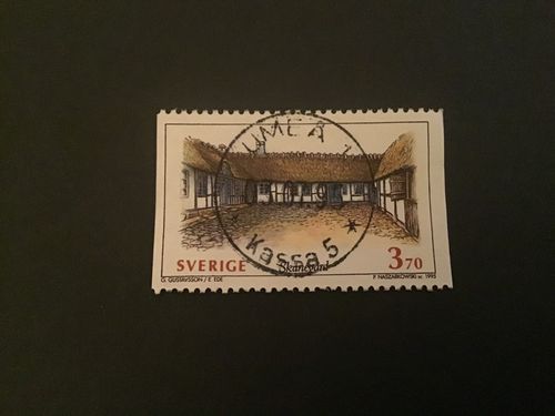 SVENSKA HUS I 1995 facit nr 1890 LYXSTÄMPLAT UMEÅ 1