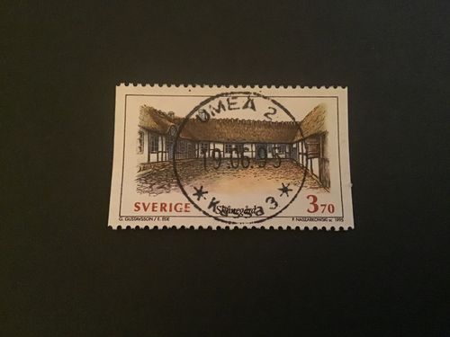 SVENSKA HUS I 1995 facit nr 1890 LYXSTÄMPLAT UMEÅ 2
