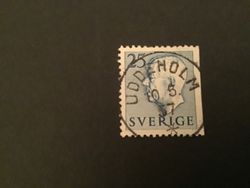 GUSTAF VI ADOLF TYP I facit nr 406 B2 PRAKTSTÄMPLAT UDDEHOLM