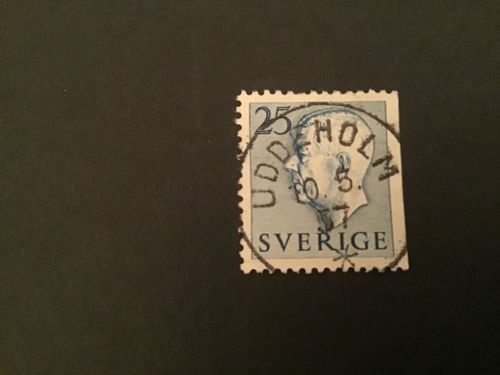 GUSTAF VI ADOLF TYP I facit nr 406 B2 PRAKTSTÄMPLAT UDDEHOLM