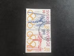 OLYMPISKT GULD III 1992, facit nr 1740 SX stämplat par