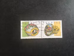 GLAD PÅSK 1999, facit nr 2114 SX stämplat par