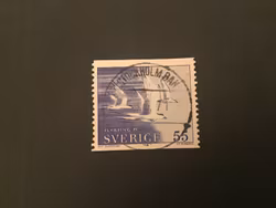 FLYKTING 71 facit nr 724 A lyxstämplat STOCKHOLM BAN