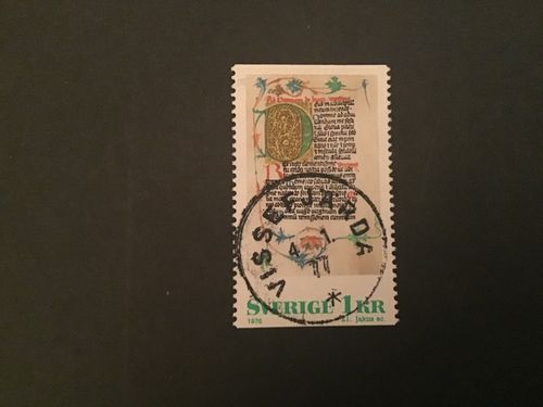 MEDELTIDA BOKMÅLERI facit nr 986 PRAKTSTÄMPLAT VISSEFJÄRDA