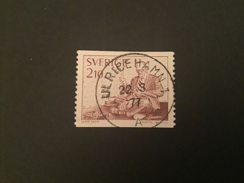 SKRÄDDARE 1977 facit nr 992 LYXSTÄMPLAT ULRICEHAMN 1