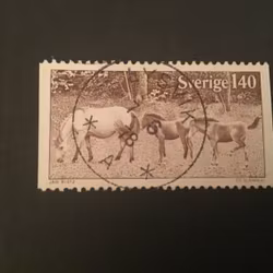 GOTLANDSRUSS 1977 facit nr 1010 PRAKTSTÄMPLAT LYSVIK
