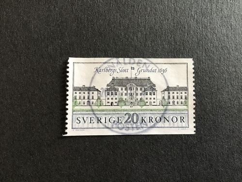 KARLBERG 1992 facit nr 1742 LYXSTÄMPLAT NÄLDEN