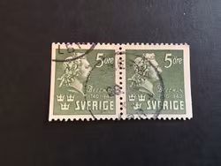 CARL MICHAEL BELLMAN 1940 STÄMPLAT PAR facit nr 324 BB