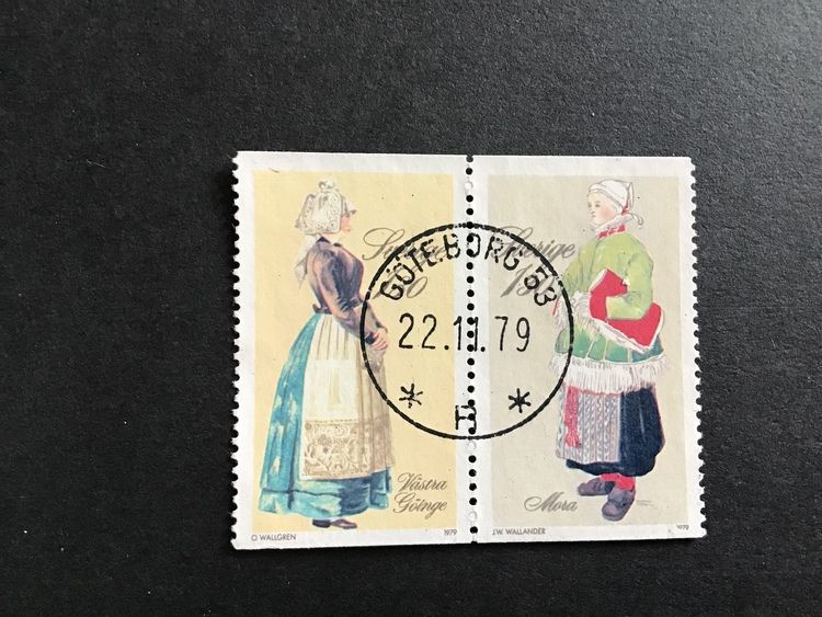 FOLKDRÄKTER facit nr 1109 SX1 LYXSTÄMPLAT GÖTEBORG 53