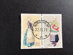 FOLKDRÄKTER facit nr 1109 SX1 LYXSTÄMPLAT GÖTEBORG 53