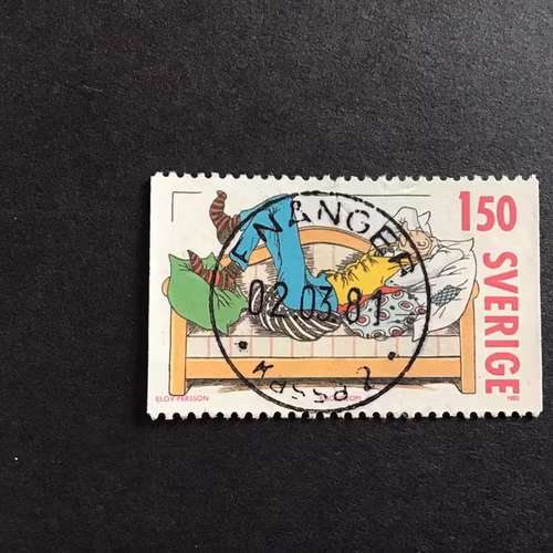 SVENSKA SERIER facit nr 1144 LYXSTÄMPLAT ENÅNGER