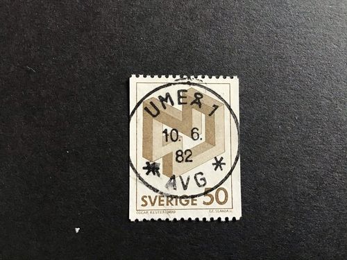 OMÖJLIGA FIGURER facit nr 1200 LYXSTÄMPLAT UMEÅ 1